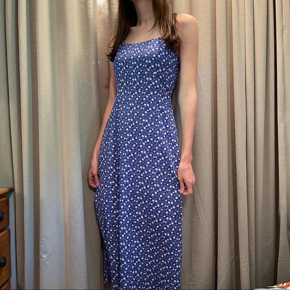 Collusion floral maxi cami dress